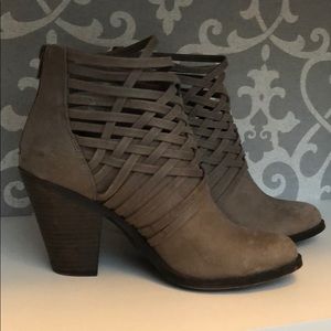 Faux-suede heeled Booties